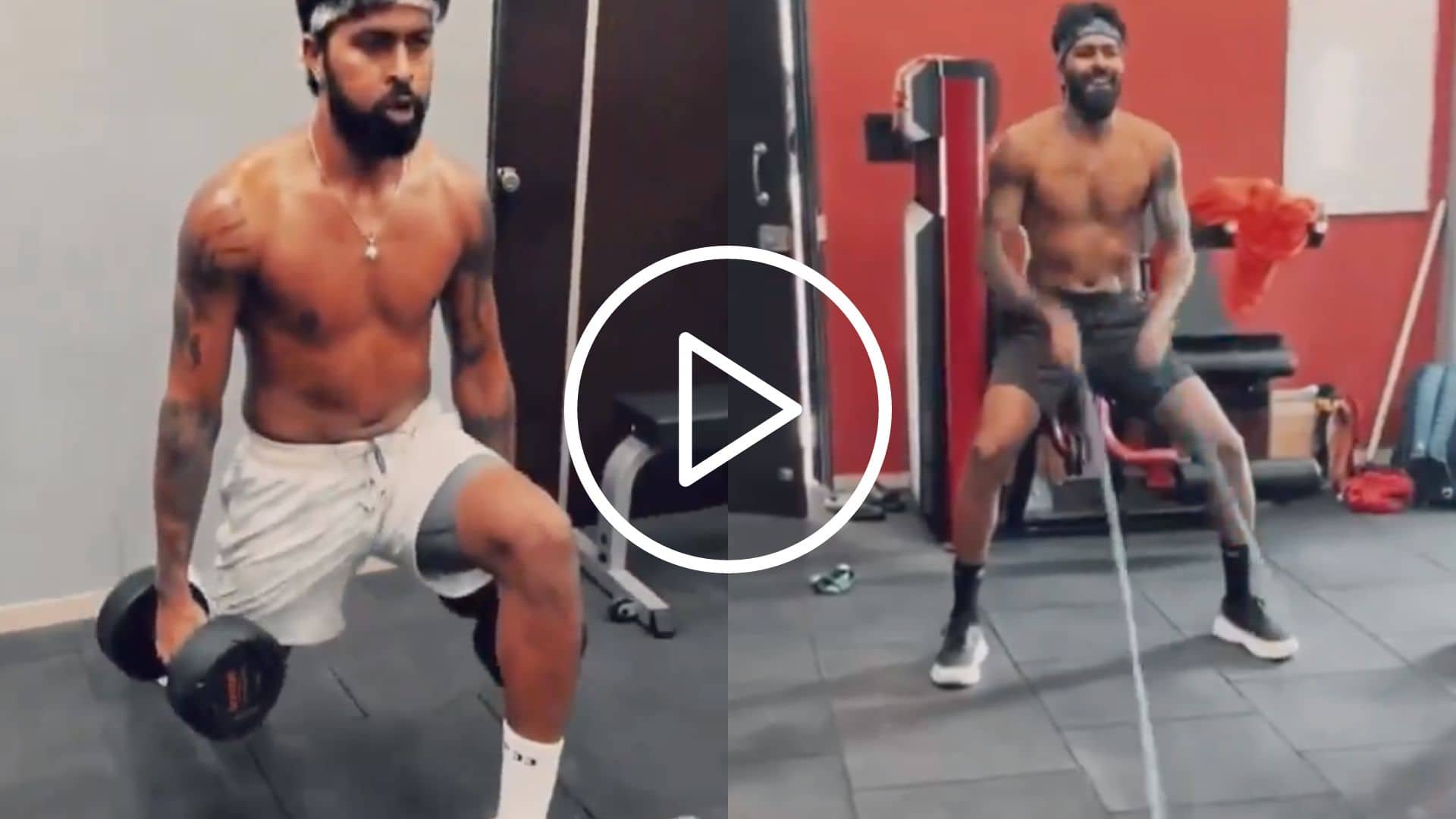 [Watch] Hardik Pandya's Highly Intense Bare-Chested Training Session Before IPL 2024